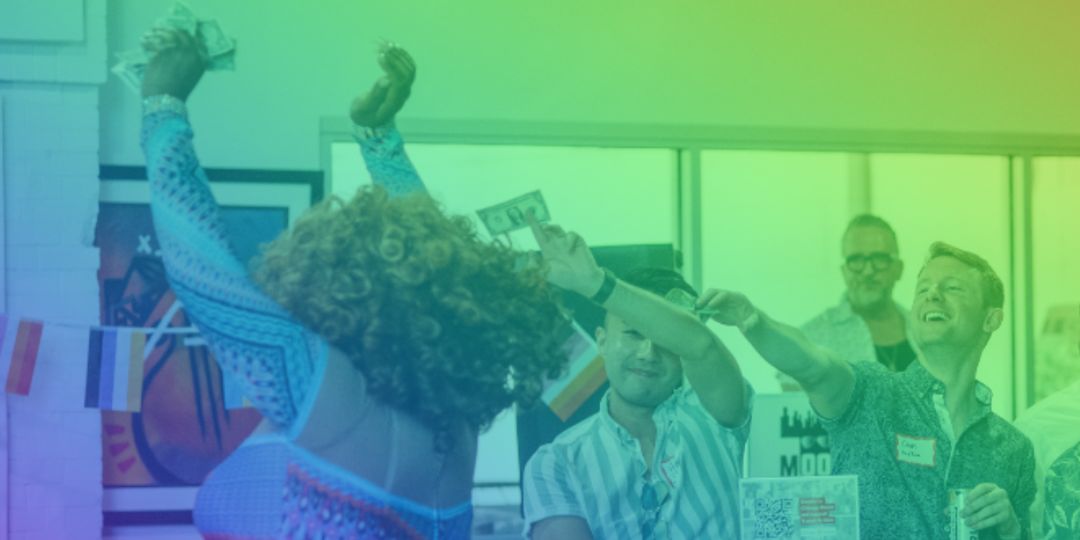 Image of a drag queen dancing